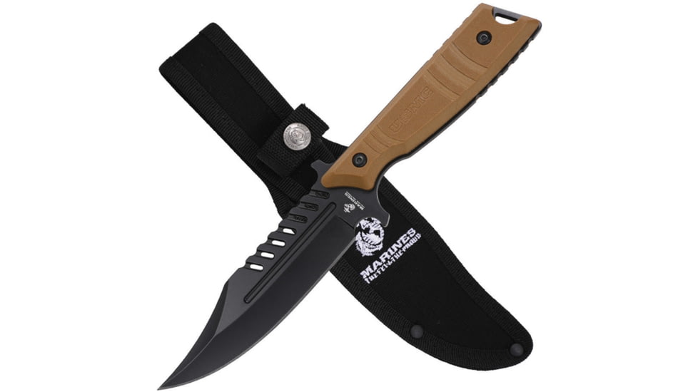 USMC Fixed Blade Tan, USMFIX3004TN