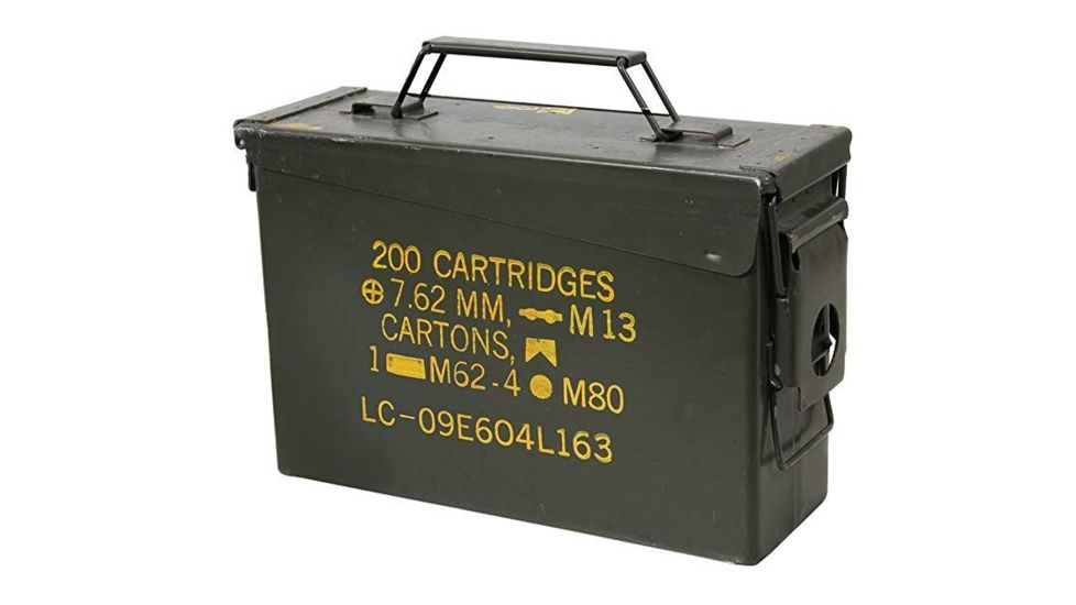 USML M19A1 Ammo Can, 30 Cal, Grade One, OD Green, M19A1 30CalAmmoCansGradeOne