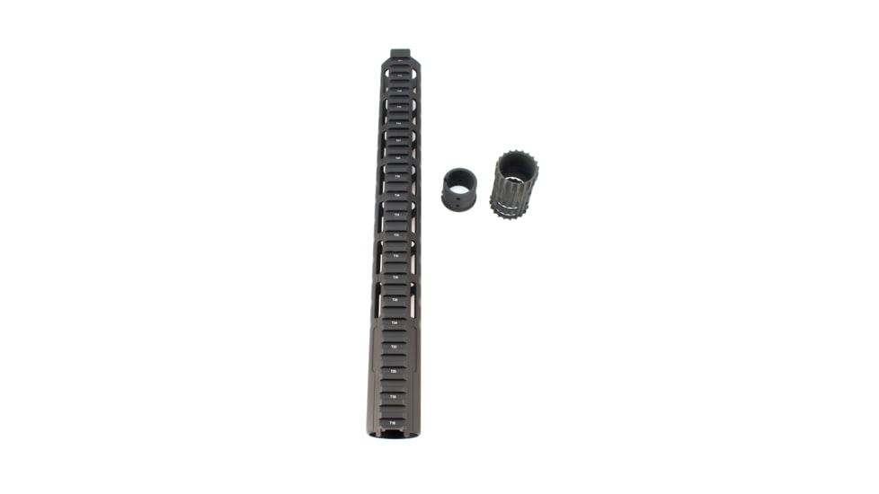 UTG Pro M-LOK .308 DPMS GII 15in Super Slim Free Float Handguard, Black, MTU026SSME