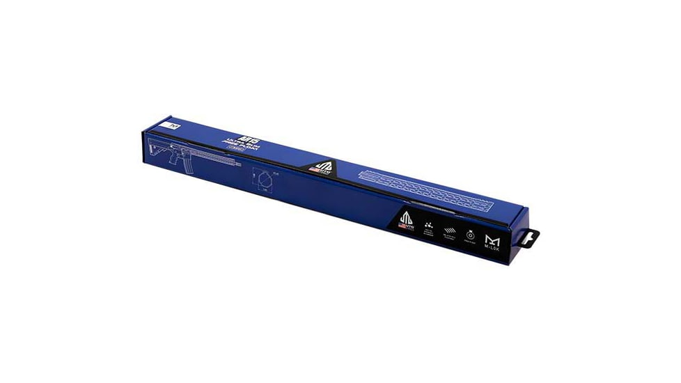 UTG Pro M-LOK AR15 15in Ultra Slim Rail, Black / Blue 2-Tone, MTU019SSM3B2