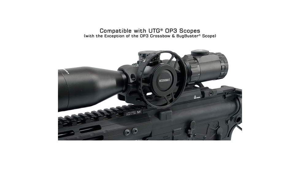 Leapers UTG Pro Parallax Index Wheel for OP3 Scopes, 80mm Diameter, Black, Small, OP3-SW080