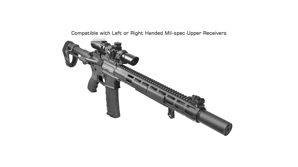 UTG Pro UTG Pro Super Slim SD M-LOK Free Float handguard, 16 in, Black, MTU047XLM