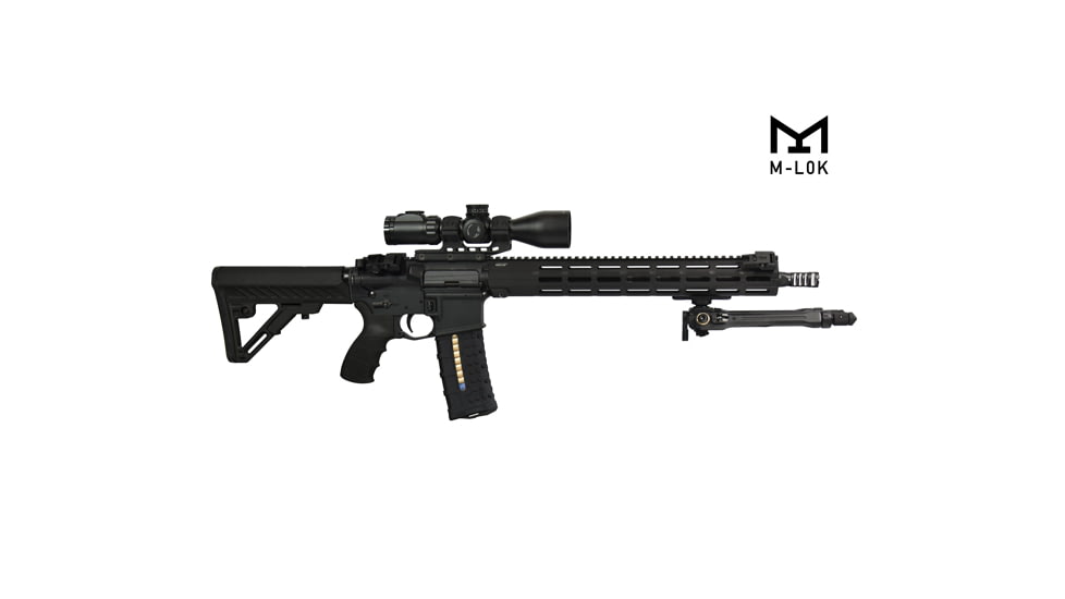 UTG Pro UTG PRO TBNR Bipod, 8.5 in-11 in Center Height, M-LOK, Black, TLUBP01M