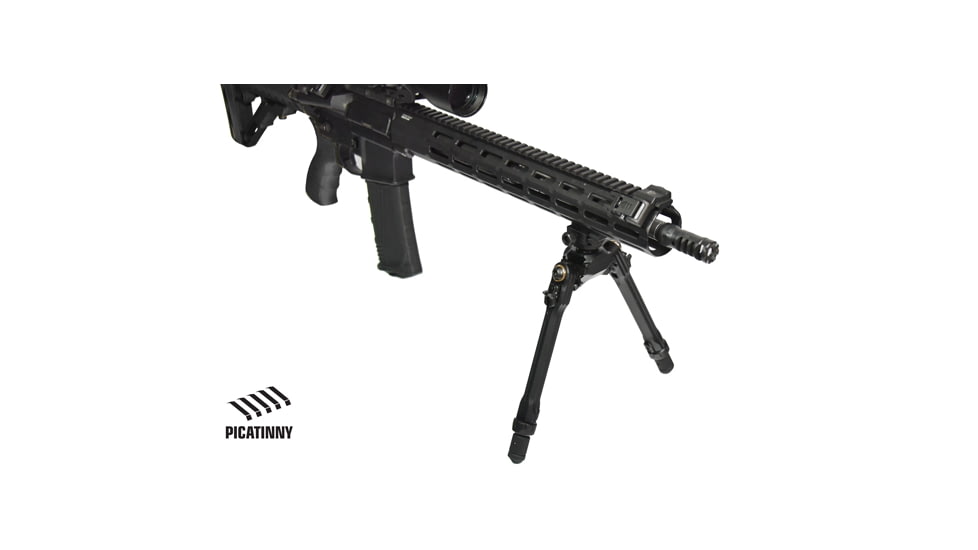 UTG Pro UTG PRO TBNR Bipod, 8.5 in-11 in Center Height, Picatinny, Black, TLUBP01