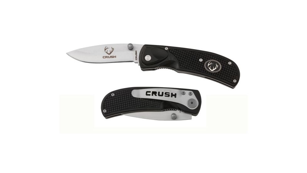 Utica Crush Series Assisted Opening Folding Knife, Black, 91-LT200CP