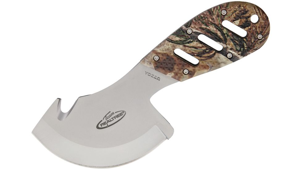 Utica Realtree Field Knife Fixed Blade Knife, 3in, Camo, Aluminum Handle UTK06300
