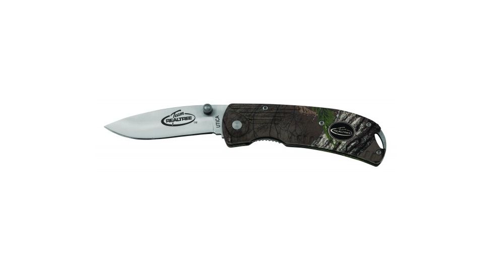 Utica Team Realtree Series Assisted Opening Folding Knife, Black/Camouflage, 91-RT200CP