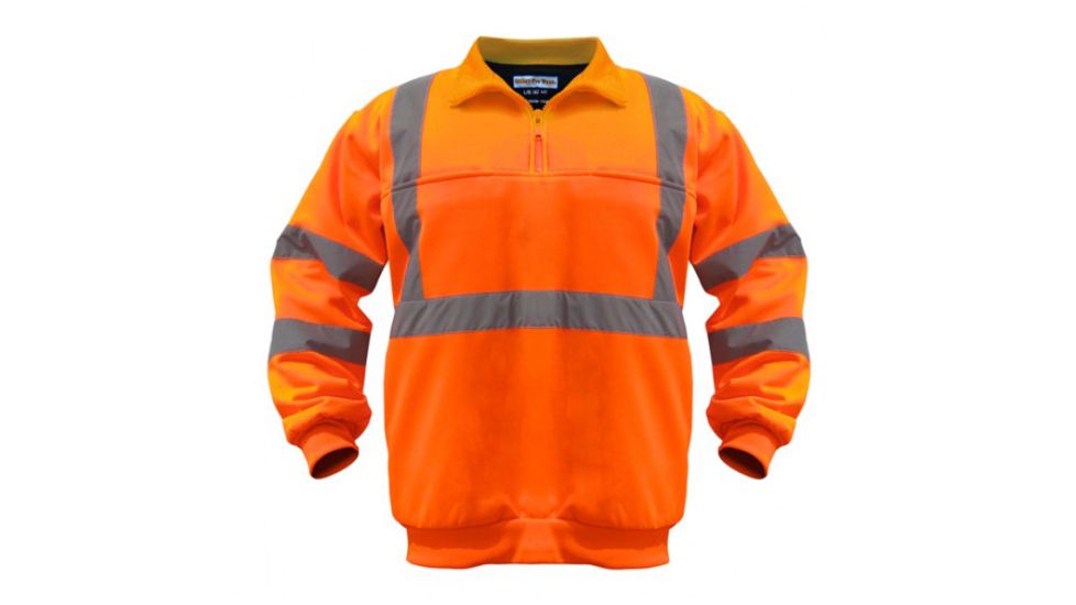 Utility ProWear High Visibility 1/4 Zip Soft Shell Class 3, Orange, LARGE UPA542-L-O