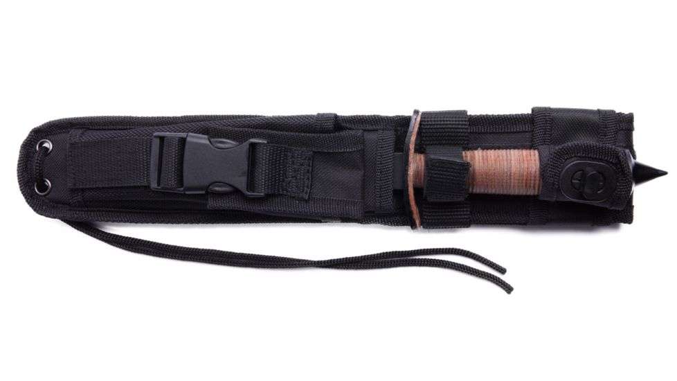 UZI British Commando Steel Single Edged Blade, Black and Brown UZK-FXB-005