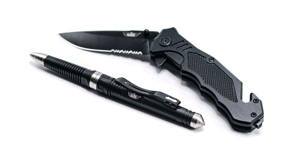 UZI Folding Knife/ Tactical Pen Combo, UZK-FDR-COMBO