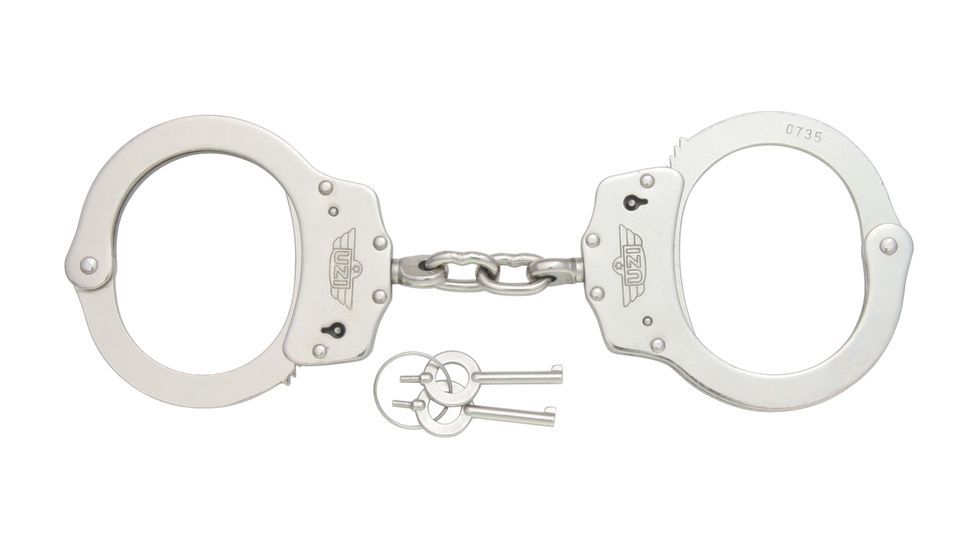 UZI Handcuffs Silver finish UZIHCCS