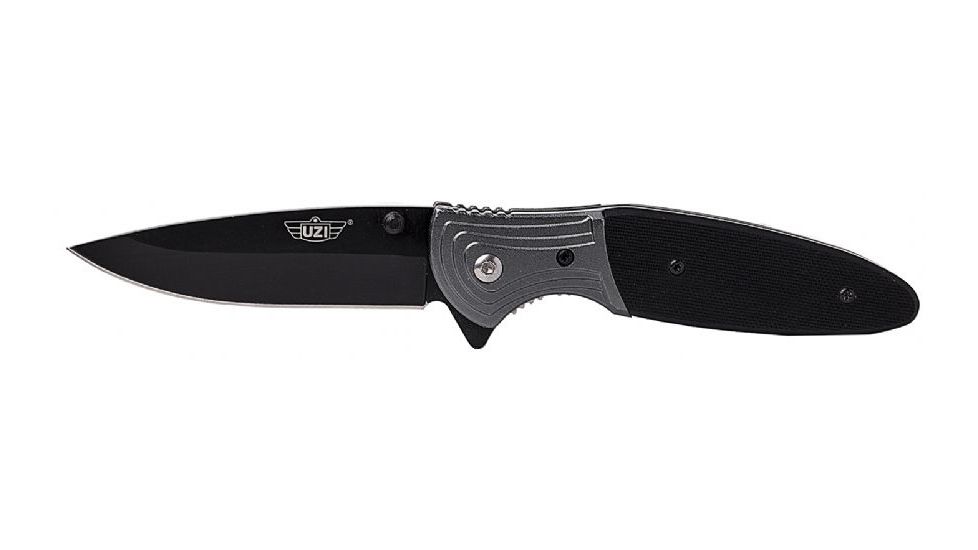 UZI Responder Steel Blade, Black and Grey Green UZK-FDR-003
