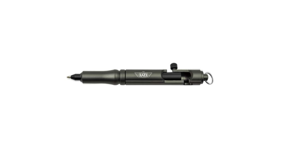 UZI Tactical Large Bolt Action Pen, Gun Metal, UZI-TACPEN18-GM