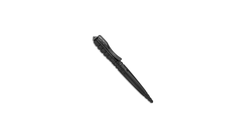 Uzi UZI Tactical Glassbreaker Pen 12 w/ Carbide Tip Black TACPEN-12, Black, adult, BHQ-32321