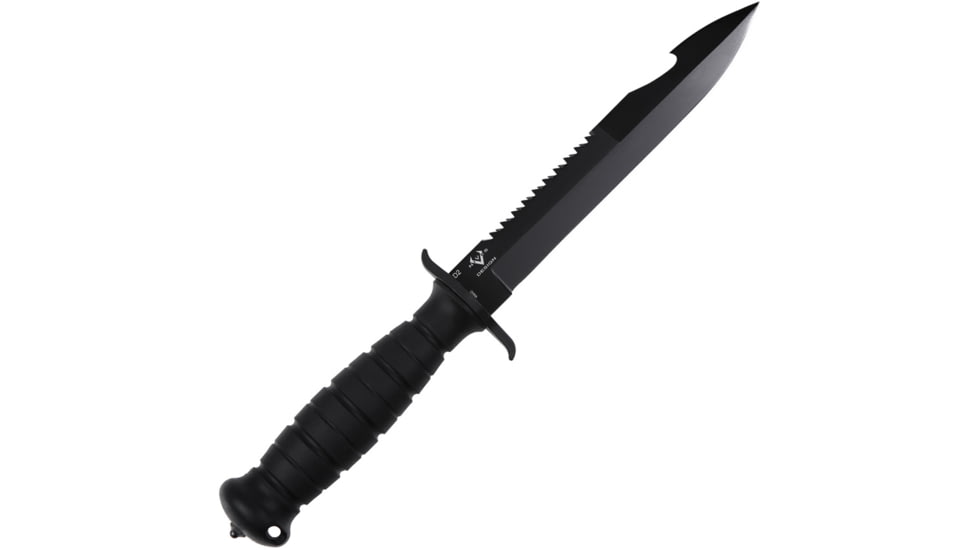 V NIVES Black Rambo Savage Fixed Blade, VNIFB32FPBBK