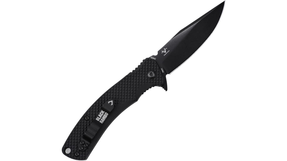 V NIVES Black Rambo Shorty Linerlock, VNI33FPBBK