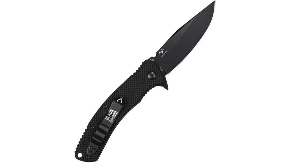 V NIVES Black Rambo Utility Linerlock, VNI34FPBBK