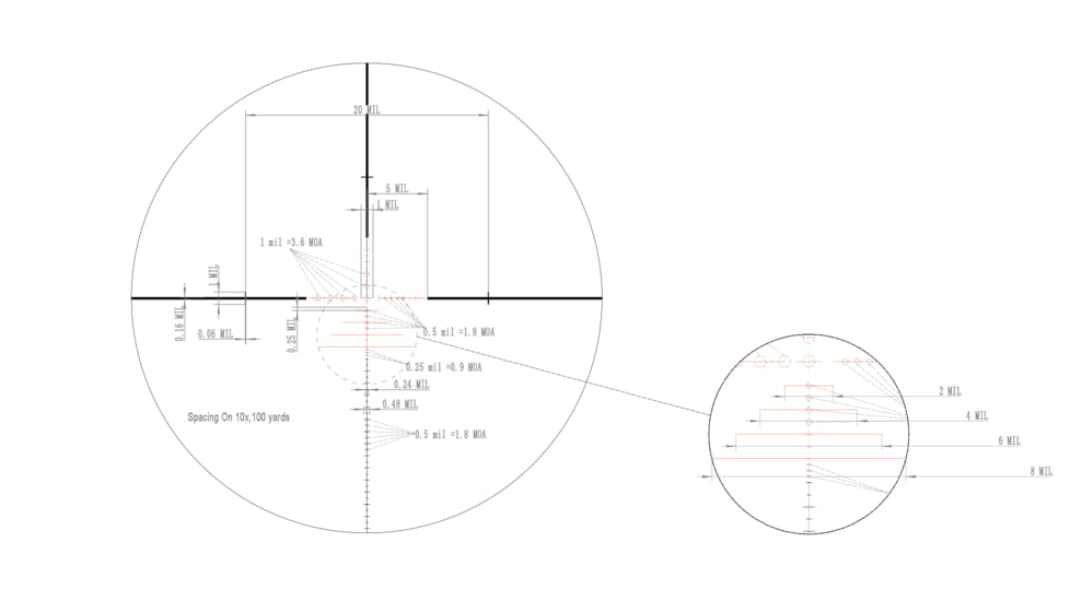 Valiant Optics Zephyr Rifle Scope, 4-16x50mm, 30mm Tube, SF SIR FBR Red/Green Illuminated Reticle, Black, VL2002