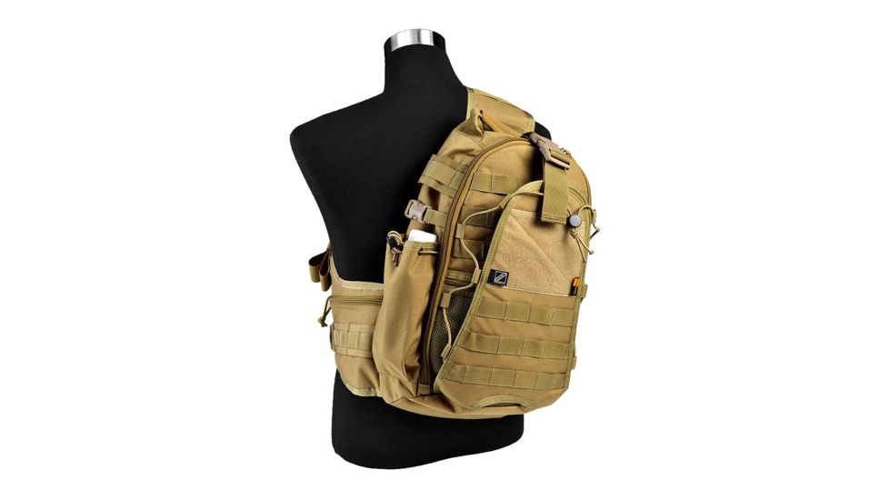 J-Tech Gear City Ranger Single Sling Backpack, Coyote Tan PA01-2300-00 CM