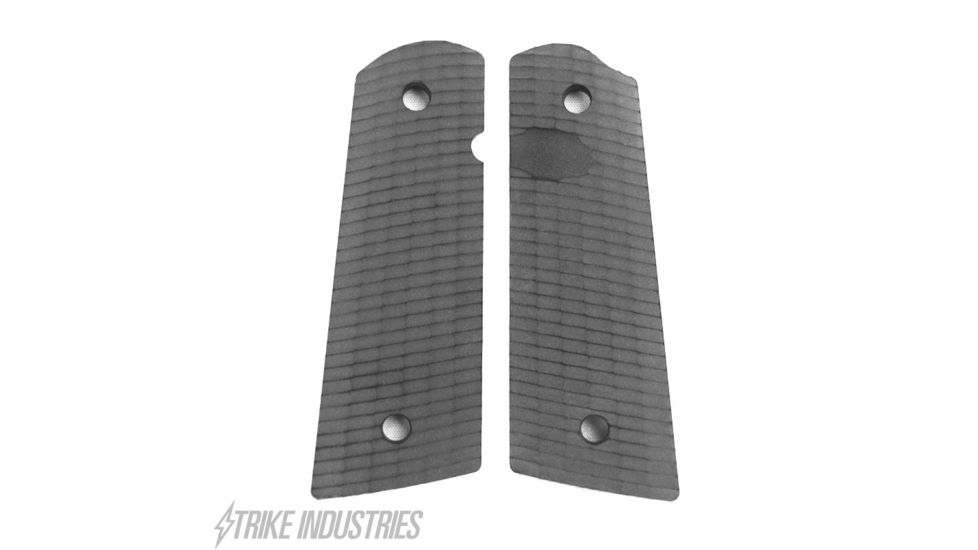 Strike Industries Polymer Extreme CNC 1911 Pistol Grip, Streamlined Patten, Matte Black PX02