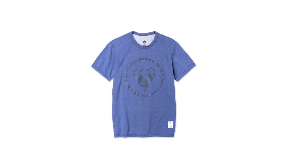 Vast Where Surfing Lives Logo Aqua Terra T-Shirt, Navy B3289