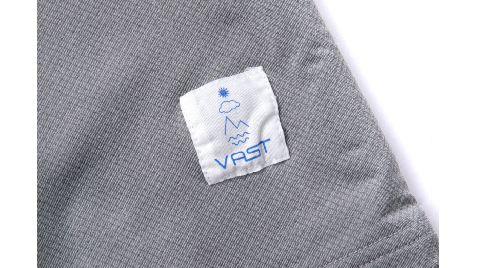 Vast Where Surfing Lives Logo Aqua Terra T-Shirt, Grey, B3292