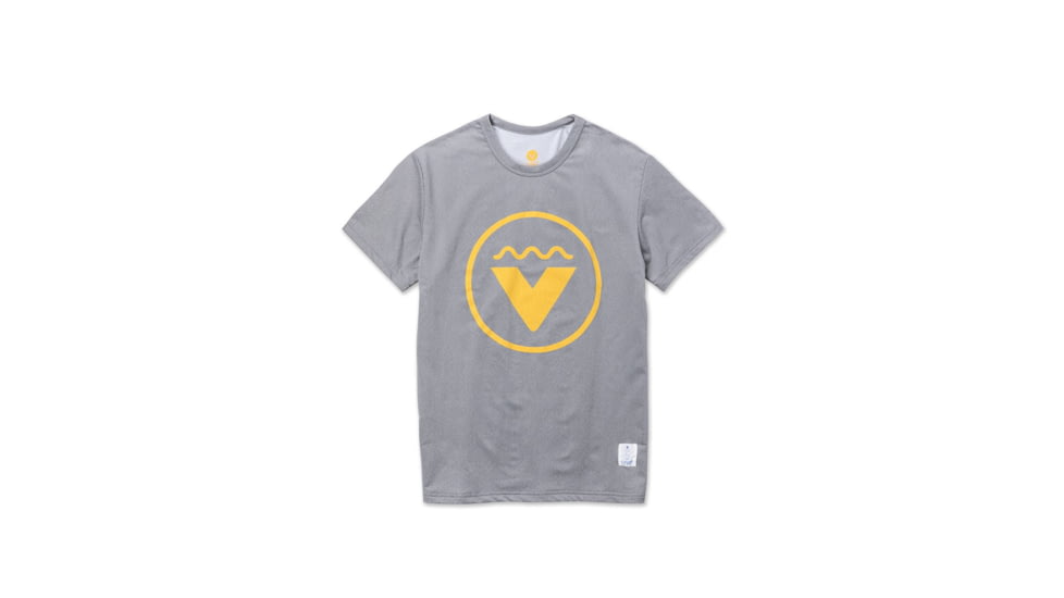 Vast Where Surfing Lives Logo Aqua Terra T-Shirt, Grey, B3292