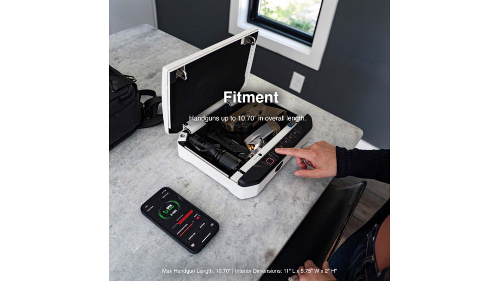 Vaultek Safe Compact Bluetooth 2.0 Smart Safe, 20 Series, Black, VS20-BK