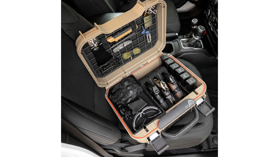 Vaultek Safe LifePod XT Tactical w/Removable EDC Tray Storage, 3 Pistol Racks, 1 Magazine Rack and Molly Board Panel, Sandstone, VLP-XT3i-SD