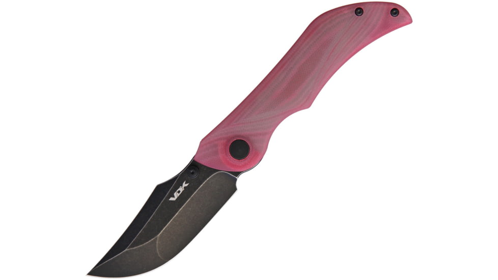VDK Knives Talisman Linerlock Folding Knife, Red, Red G10 handle, VDK023 RED JADE TALISMAN