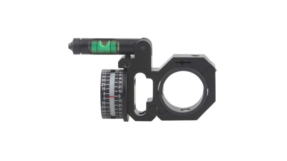 Vector Optics ACD Angle Indicating Mount Ring, 30mm/ 1in Tube, 6063-T6, Matte, w/ Bubble Level, Black, SCACD-11