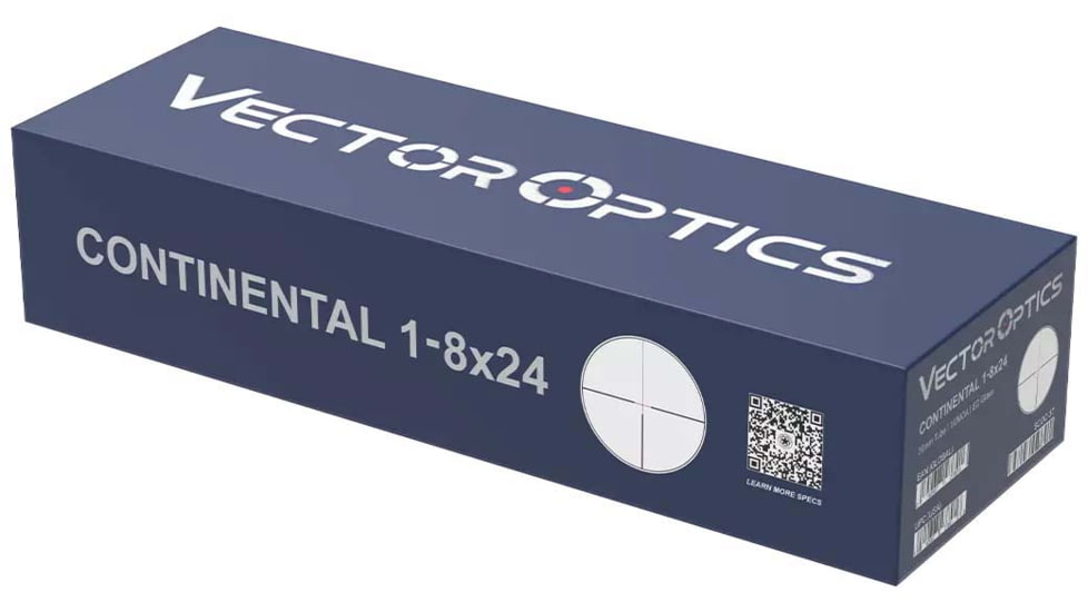 Vector Optics Continental x8 1-8x24 30mm Tube LPVO ED Hunting Rifle Scope, Second Focal Plane