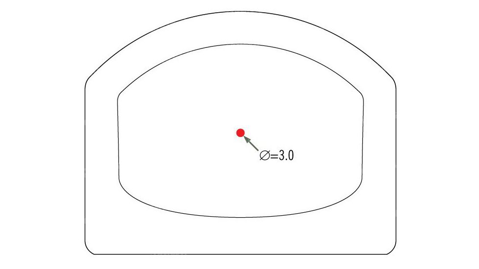Vector Optics Frenzy Red Dot Sight, 1x, 20x28mm Objective Window, 3 MOA Dot Reticle, 6061-T6, Black, SCRD-35
