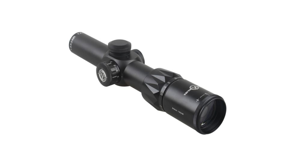 Vector Optics Grimlock Rifle Scope, 1-6x24mm, 30mm Tube, Etched Glass R12 Reticle, Black, SCOC-13