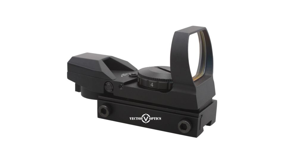 Vector Optics Imp 1x23x34 Dovetail Red Dot Sight, 4 Patterns Reticle, Black, SCRD-18B, EDEMO1