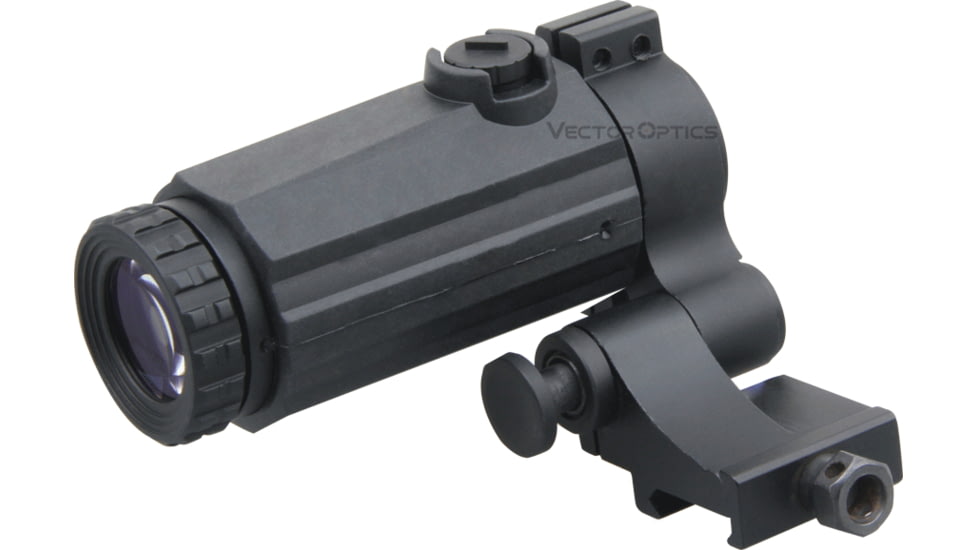Vector Optics Magnifier 3x GenII Red Dot Sight with SCTM-17 Flip Side Mount, Black, SCMF-03R