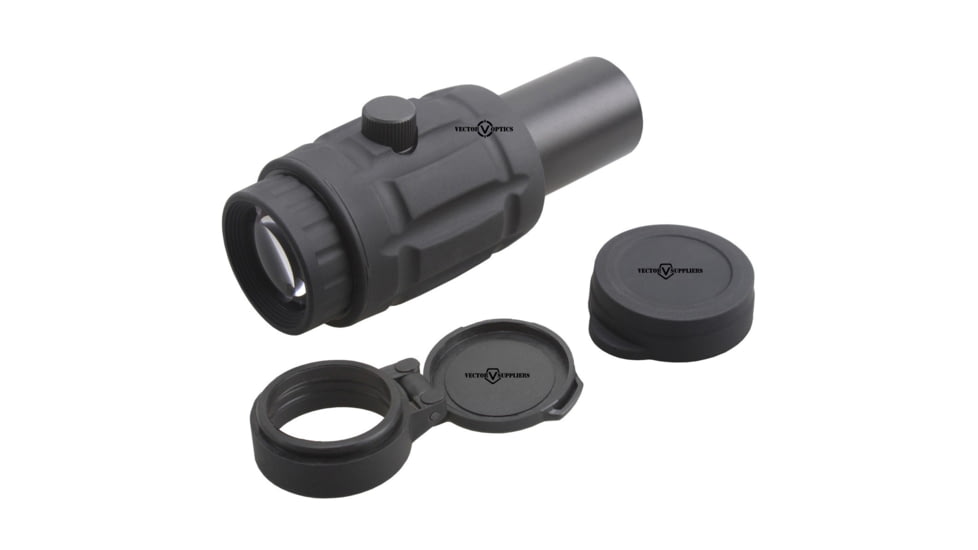Vector Optics Magnifier 4x26mm Red Dot Sight w/ TM-17 Flip Side Mount, w/ Lens Cap, Black, SCMF-14