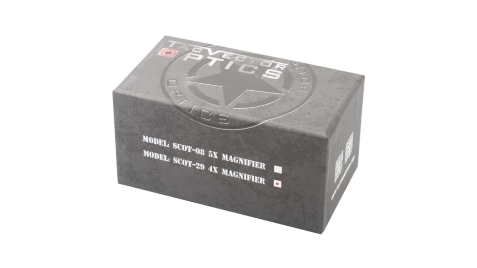 Vector Optics Magnifier 4x26mm Red Dot Sight w/ TM-17 Flip Side Mount, w/ Lens Cap, Black, SCMF-14