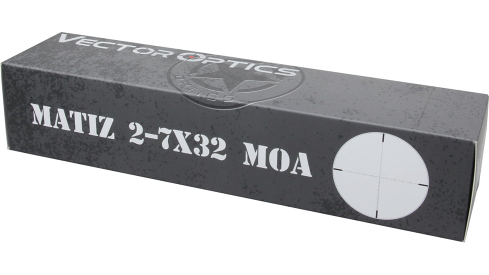 Vector Optics Matiz MOA Rifle Scope, 2-7x32mm, 25.4mm Tube, VOW-MOA Reticle, Green, SCOM-33