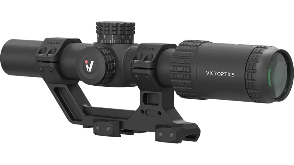 Vector Optics VictOptics S6 1-6x24 LPVO Rifle Scope w/ 1-Piece Extreme High Picatinny AR Mount Kit, Second Focal Plane