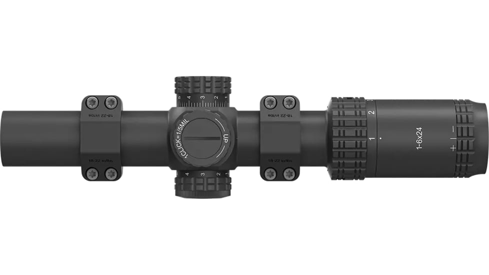 Vector Optics VictOptics S6 1-6x24 LPVO Rifle Scope w/ 1-Piece Extreme High Picatinny AR Mount Kit, Second Focal Plane
