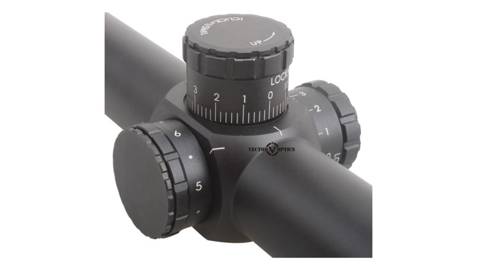 Vector Optics Paragon Rifle Scope, 1.2-6x24mm, 30mm Tube, IL Line Etched Glass Reticle, Black, SCOC-04