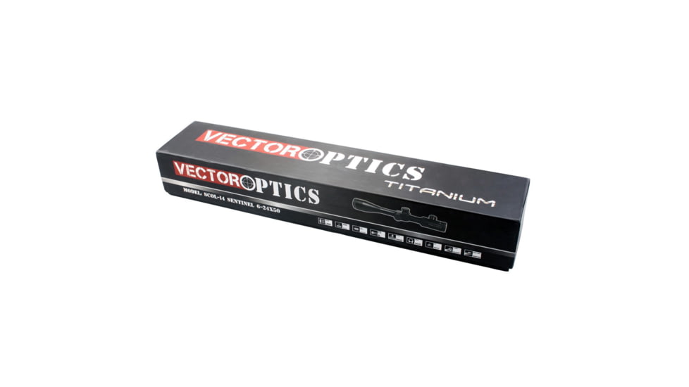 Vector Optics Sentinel 6-24x50mm E-SF GenII Rifle Scope, MP Reticle, Black, SCOL-14