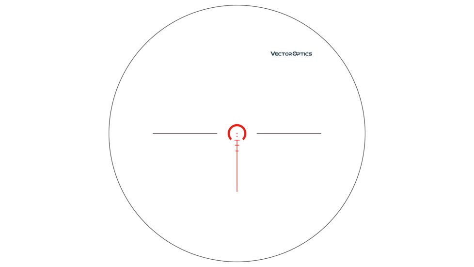 Vector Optics Taurus Rifle Scope, 1-6x24mm, First Focal Plane, 30mm Tube, VTC-CMIL Illuminated Reticle, 6061-T6, Black, SCFF-27