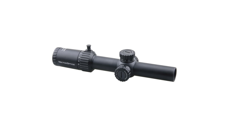 Vector Optics Taurus Rifle Scope, 1-6x24mm, First Focal Plane, 30mm Tube, VTC-CMIL Illuminated Reticle, 6061-T6, Black, SCFF-27
