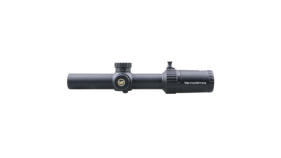 Vector Optics Taurus Rifle Scope, 1-6x24mm, First Focal Plane, 30mm Tube, VTC-CMIL Illuminated Reticle, 6061-T6, Black, SCFF-27