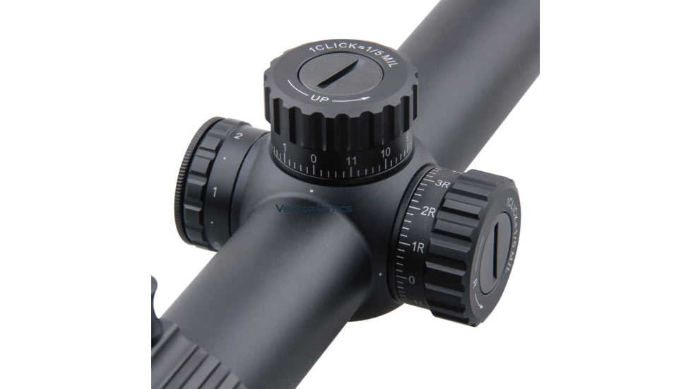 Vector Optics Taurus Rifle Scope, 1-6x24mm, First Focal Plane, 30mm Tube, VTC-CMIL Illuminated Reticle, 6061-T6, Black, SCFF-27