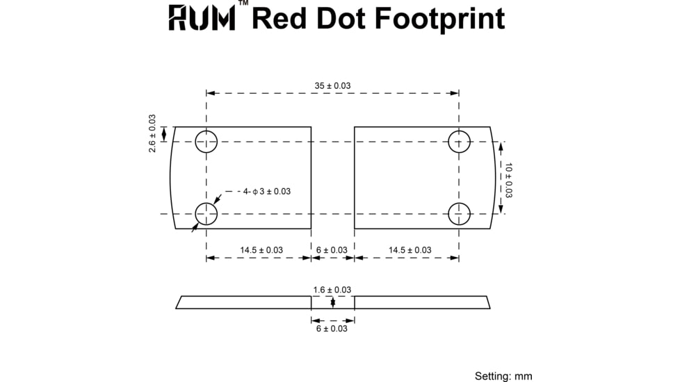Vector Optics Cantilever Picatinny Riser Mount