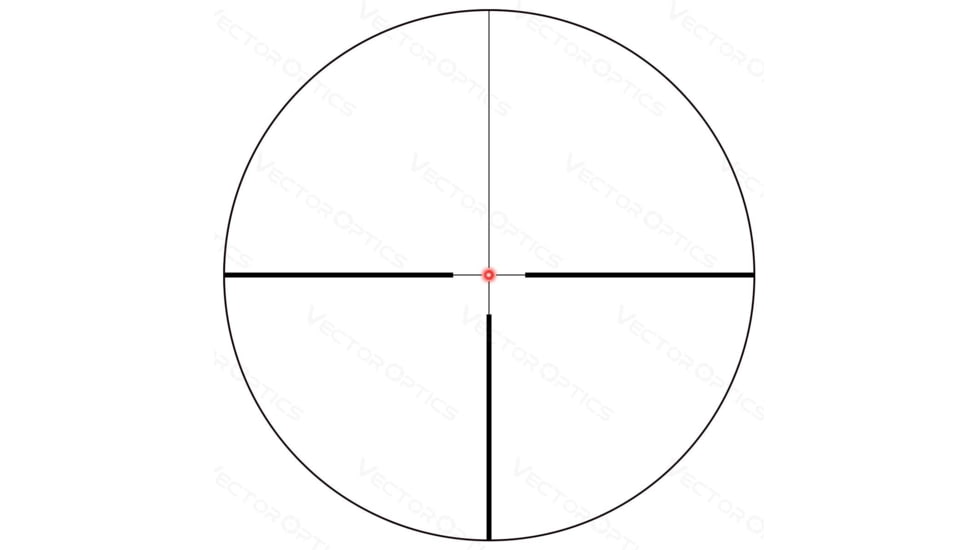 Vector Optics Continental x6 1-6x24 30mm Tube LPVO Fiber Rifle Scope, Second Focal Plane