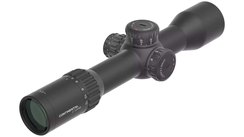 Vector Optics Continental X6 2-12x44 34 mm Tube CTR Rifle Scope, First Focal Plane
